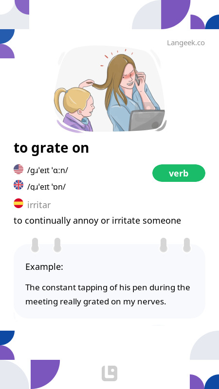 Grate on my nerves hotsell