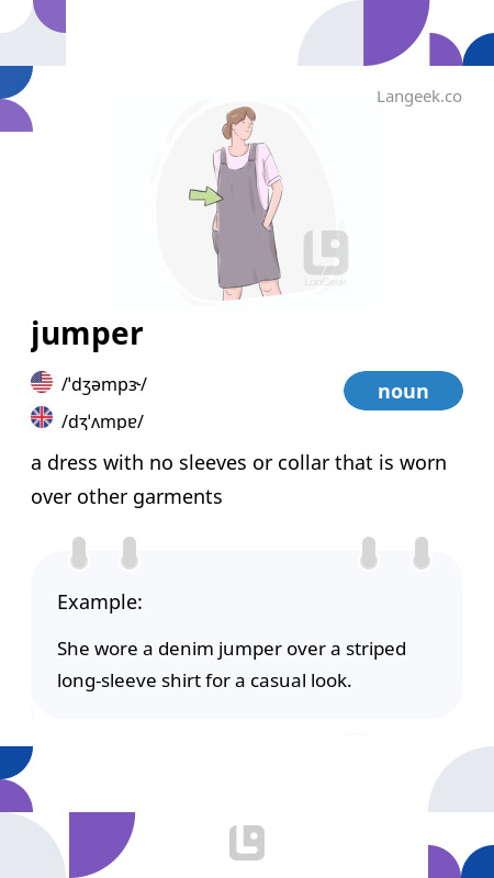 Definition Meaning of Jumper Picture Dictionary