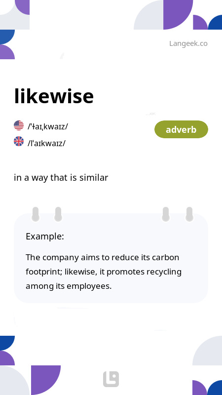 definition-meaning-of-likewise-picture-dictionary