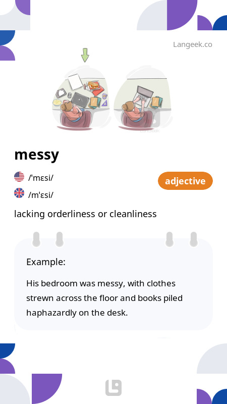 definition-meaning-of-messy-picture-dictionary