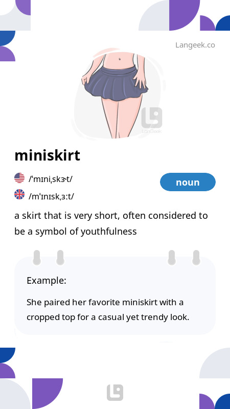 Mini skirt meaning sale