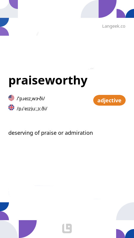 definition-meaning-of-praiseworthy-picture-dictionary