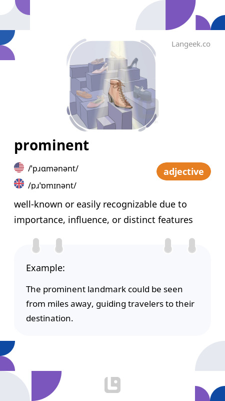 definition-meaning-of-prominent-picture-dictionary