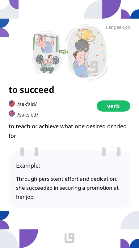 definition-meaning-of-succeed-picture-dictionary