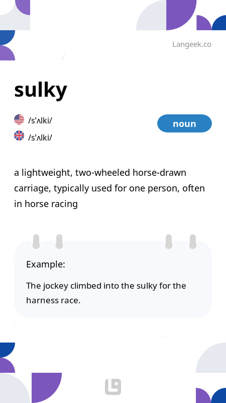 definition-meaning-of-sulky-picture-dictionary