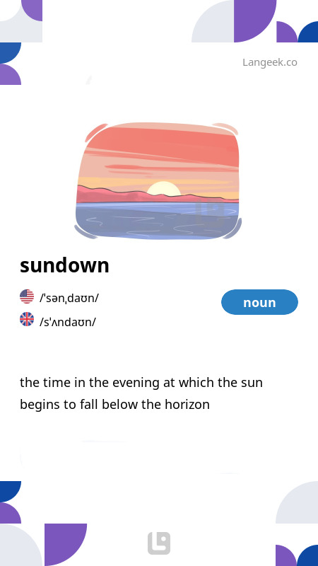 definition-meaning-of-sundown-picture-dictionary