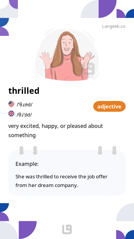 definition-meaning-of-thrilled-picture-dictionary