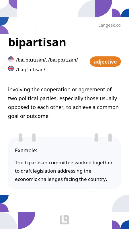 What does bipartisan mean discount