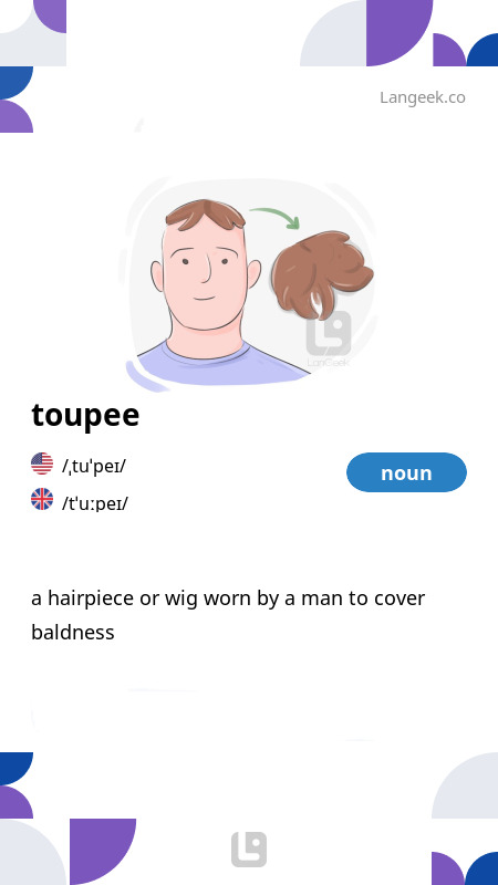 A toupee definition hotsell