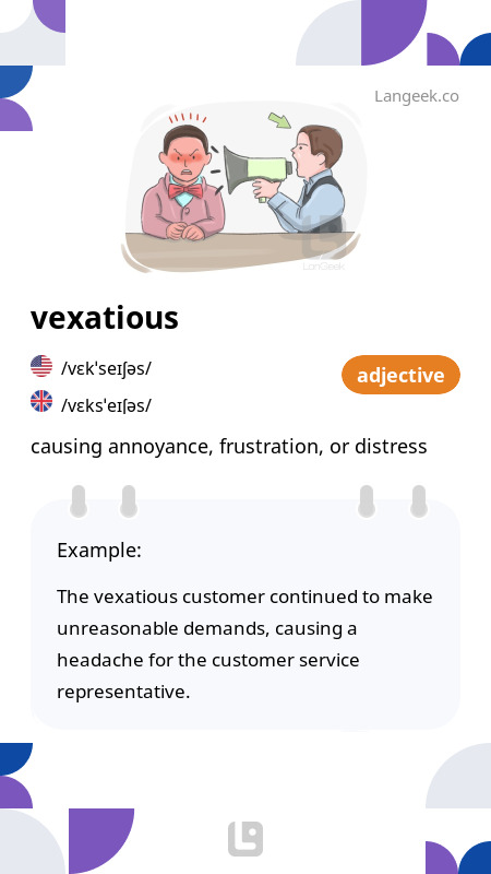 definition-meaning-of-vexatious-picture-dictionary