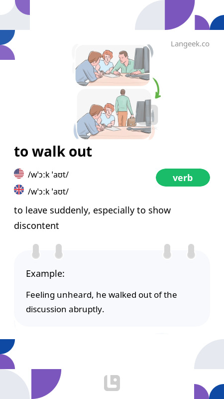 definition-meaning-of-walk-out-picture-dictionary