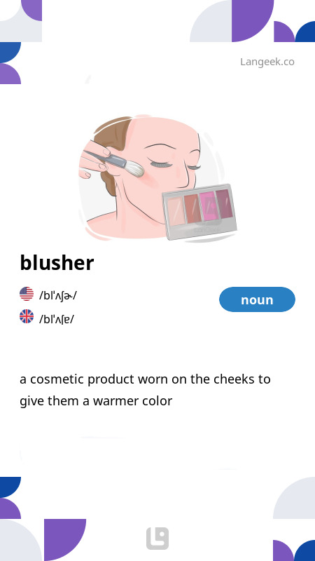 Blusher meaning discount
