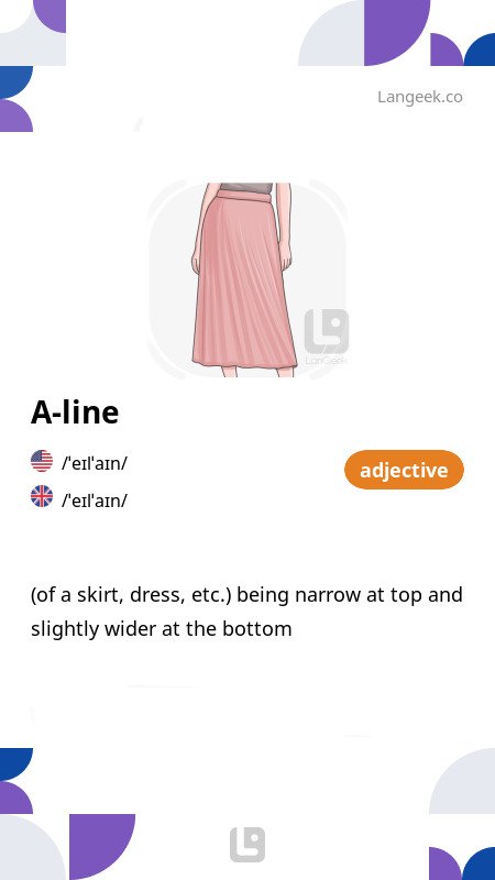 A line dress meaning best sale