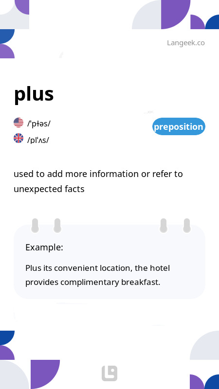 Definition & Meaning of "Plus" | Picture Dictionary