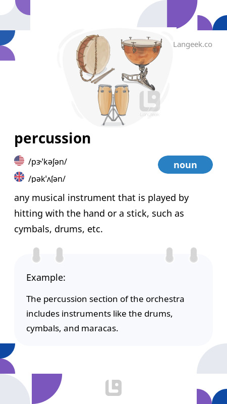 Definition \u0026 Betydning af \PercussionDefinition \u0026 Betydning af \Percussion  