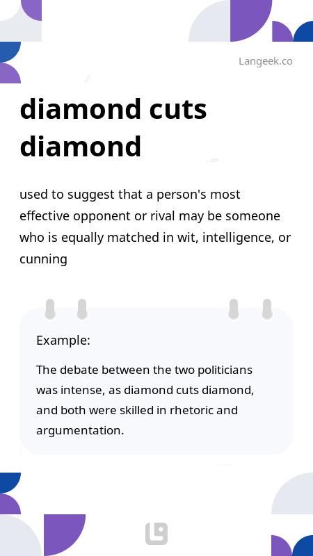 definition-meaning-of-diamond-cuts-diamond-picture-dictionary