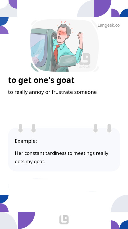 Definition amp Meaning of quot Get goat quot Picture Dictionary