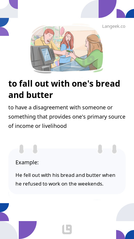 definition-meaning-of-fall-out-with-bread-and-butter-picture