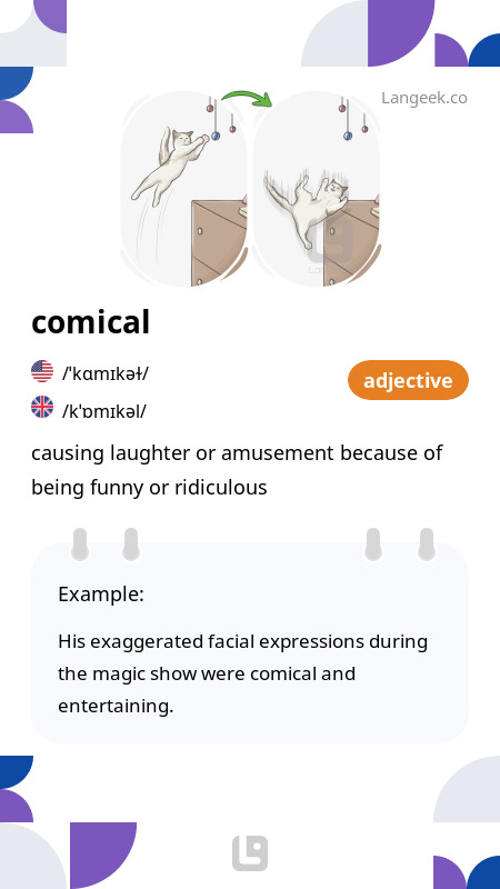 5 letter word with comical