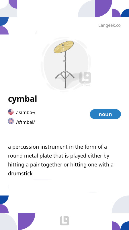 Definició \u0026 Significat de \Cymbal\ | LangeekDefinició \u0026 Significat de \Cymbal\ | Langeek  