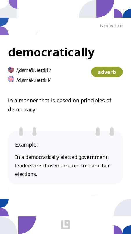 definition-meaning-of-democratically-picture-dictionary