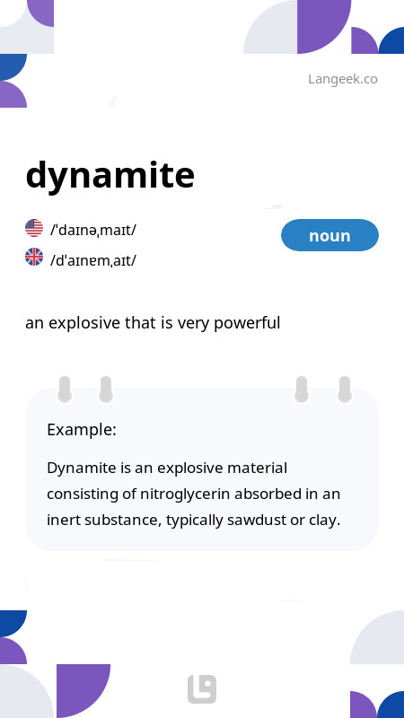 Dynamite definition best sale