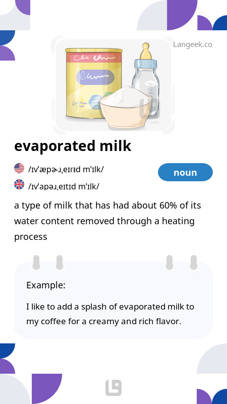 definition-meaning-of-evaporated-milk-picture-dictionary