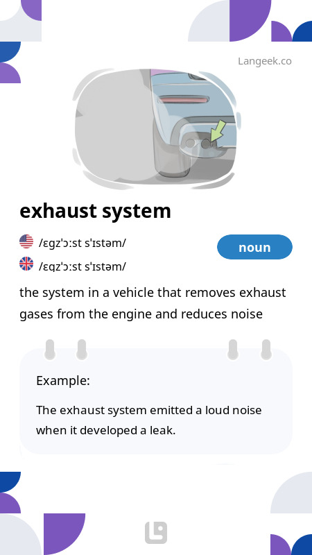definition-meaning-of-exhaust-system-picture-dictionary