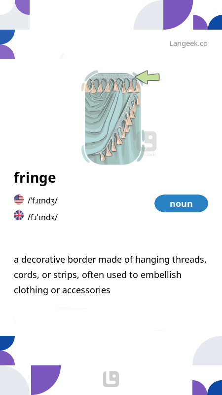 Definition & Meaning of "Fringe" | LanGeek