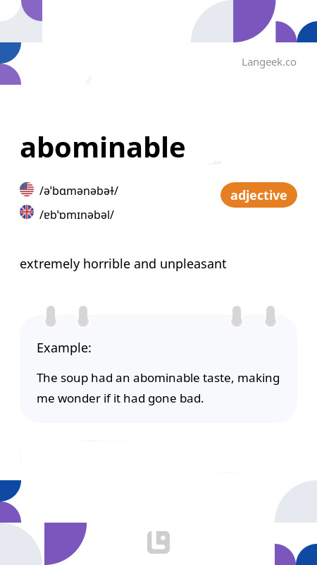 definition-meaning-of-abominable-picture-dictionary
