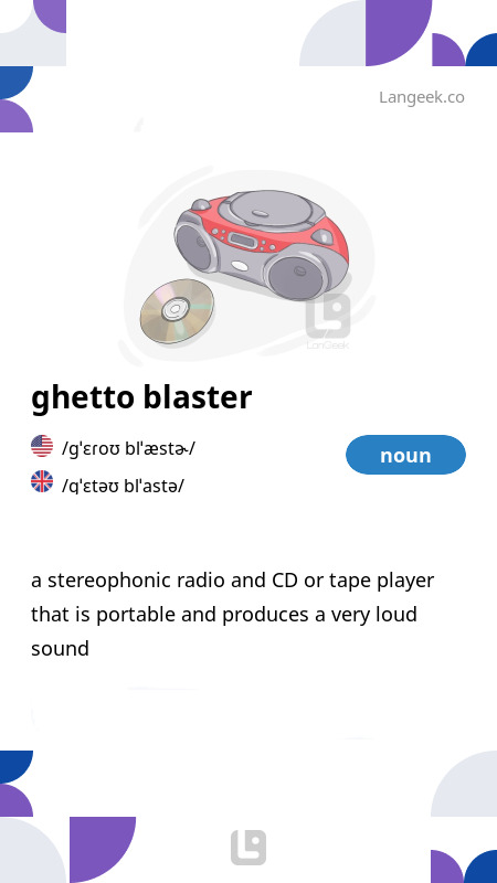 definition-meaning-of-ghetto-blaster-picture-dictionary
