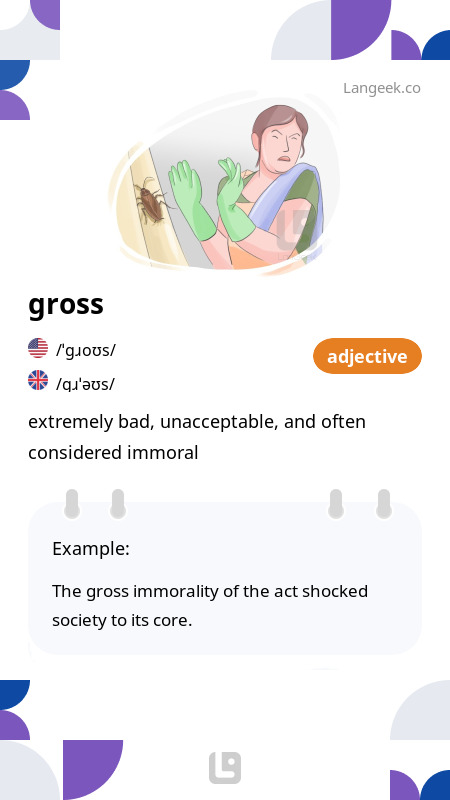 Definition & Meaning of "Gross" | Picture Dictionary
