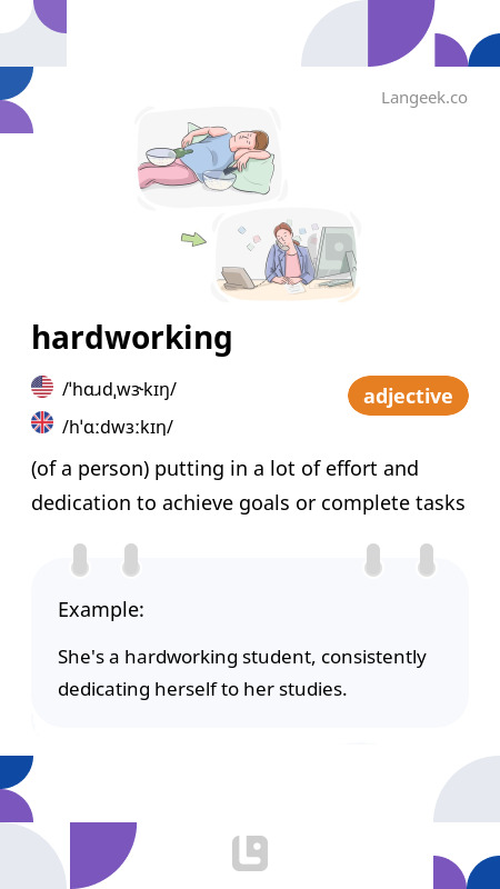 definition-meaning-of-hardworking-picture-dictionary