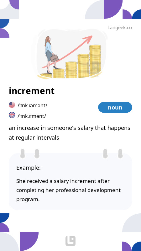 Definition & Meaning of "Increment" | Picture Dictionary